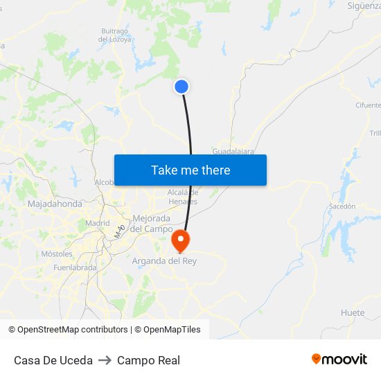 Casa De Uceda to Campo Real map