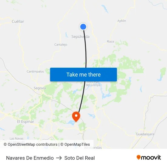 Navares De Enmedio to Soto Del Real map