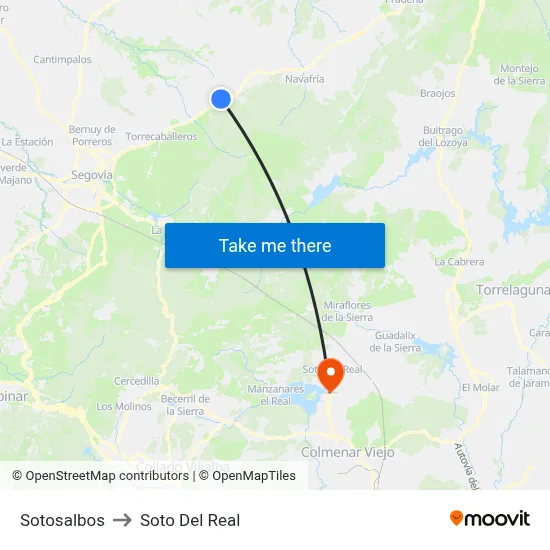 Sotosalbos to Soto Del Real map