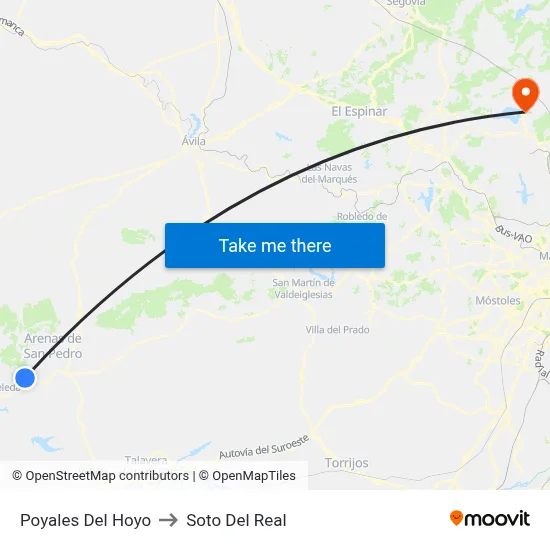 Poyales Del Hoyo to Soto Del Real map