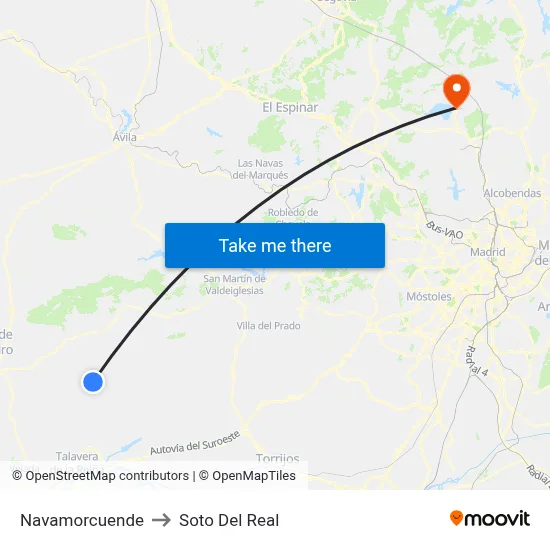 Navamorcuende to Soto Del Real map