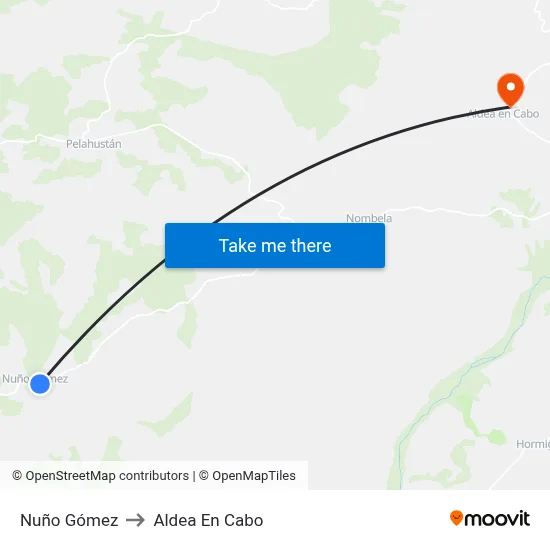Nuño Gómez to Aldea En Cabo map