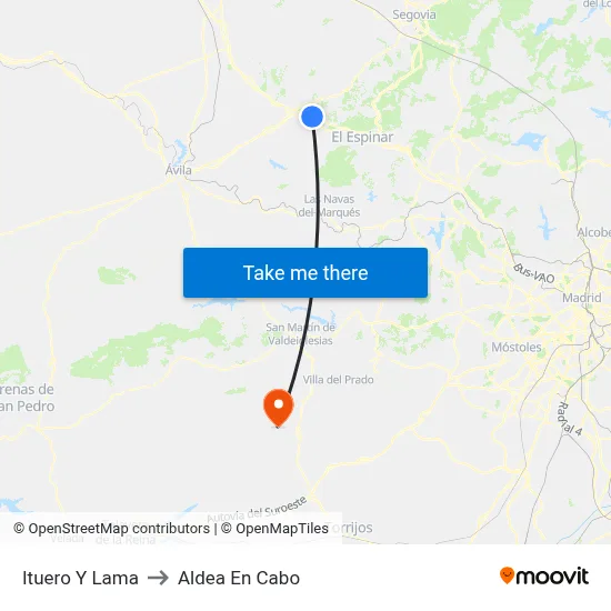 Ituero Y Lama to Aldea En Cabo map
