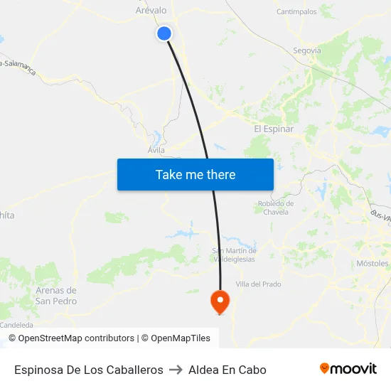 Espinosa De Los Caballeros to Aldea En Cabo map