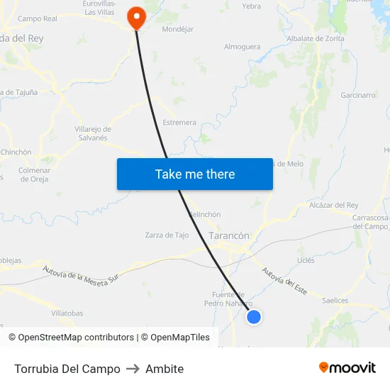 Torrubia Del Campo to Ambite map