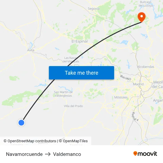 Navamorcuende to Valdemanco map