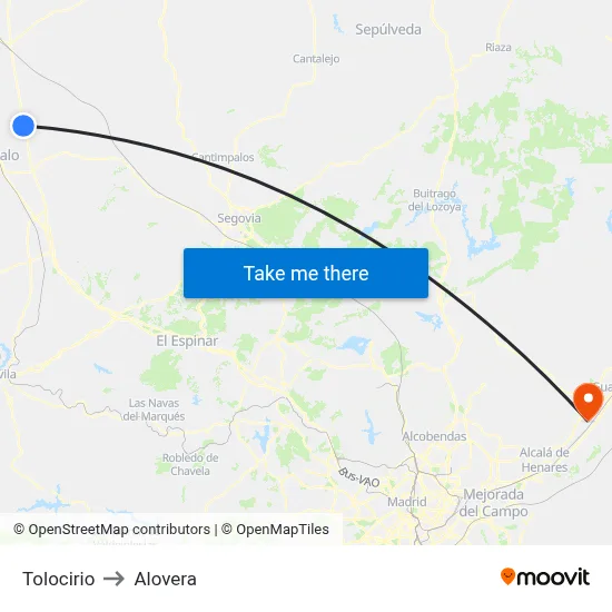 Tolocirio to Alovera map