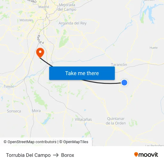 Torrubia Del Campo to Borox map