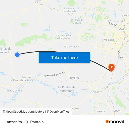 Lanzahíta to Pantoja map