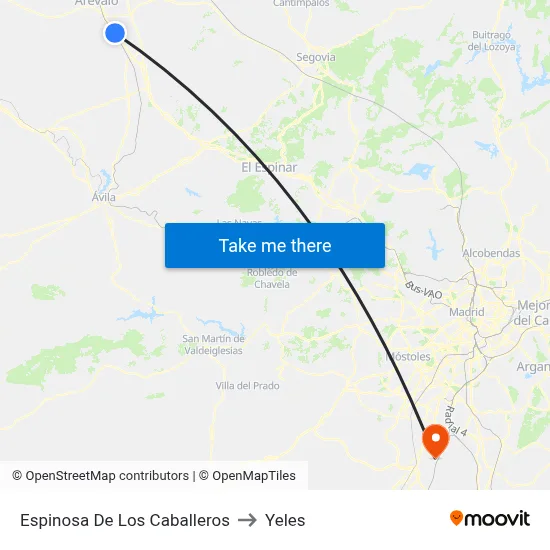 Espinosa De Los Caballeros to Yeles map