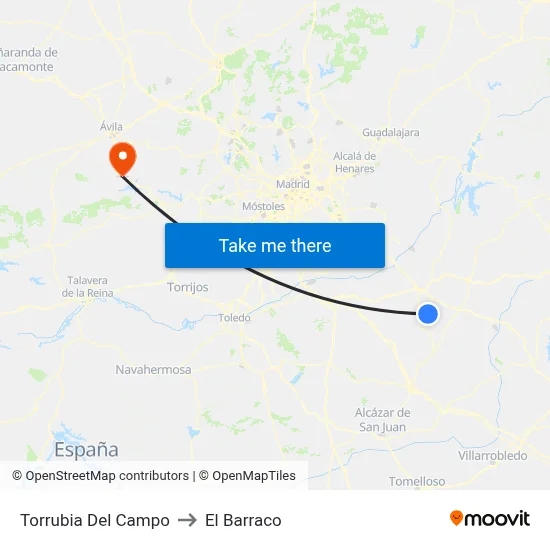 Torrubia Del Campo to El Barraco map