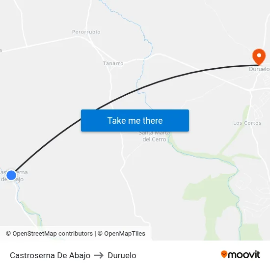Castroserna De Abajo to Duruelo map