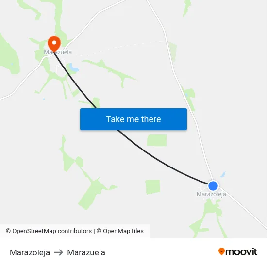 Marazoleja to Marazuela map