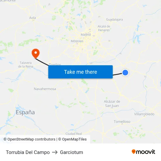 Torrubia Del Campo to Garciotum map