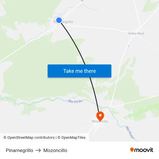 Pinarnegrillo to Mozoncillo map