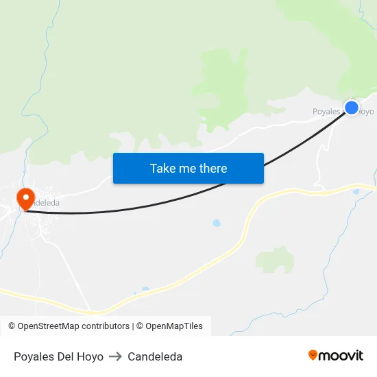 Poyales Del Hoyo to Candeleda map