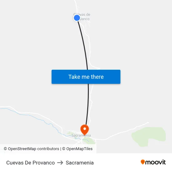 Cuevas De Provanco to Sacramenia map