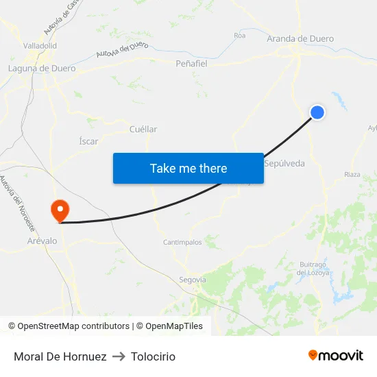 Moral De Hornuez to Tolocirio map