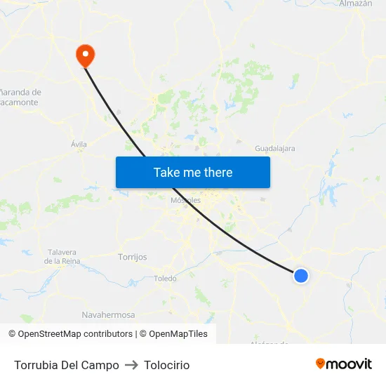 Torrubia Del Campo to Tolocirio map