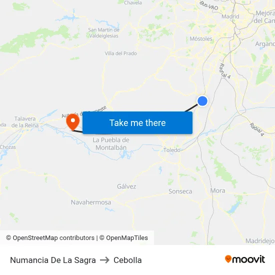 Numancia De La Sagra to Cebolla map