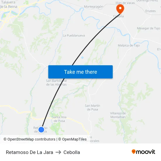 Retamoso De La Jara to Cebolla map