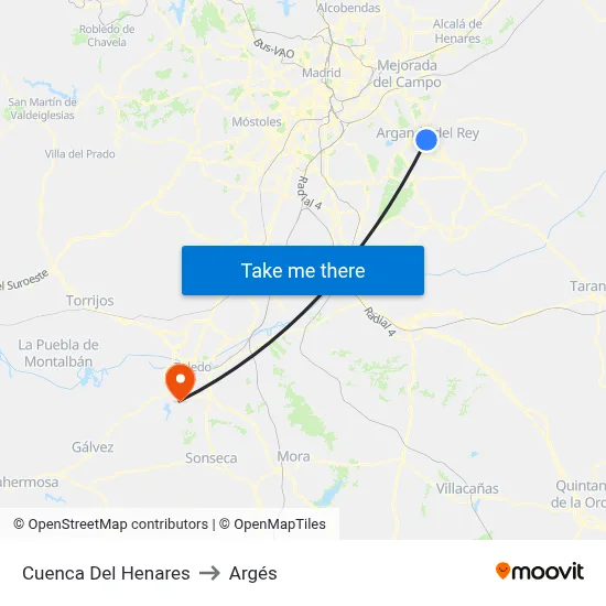 Cuenca Del Henares to Argés map