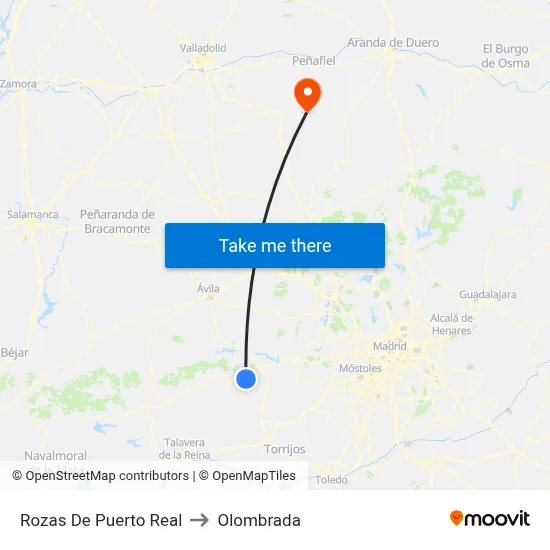 Rozas De Puerto Real to Olombrada map