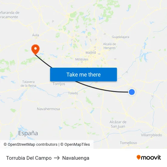 Torrubia Del Campo to Navaluenga map