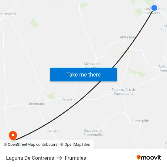 Laguna De Contreras to Frumales map