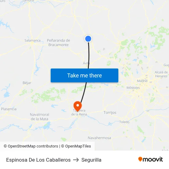 Espinosa De Los Caballeros to Segurilla map