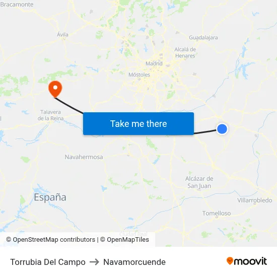 Torrubia Del Campo to Navamorcuende map