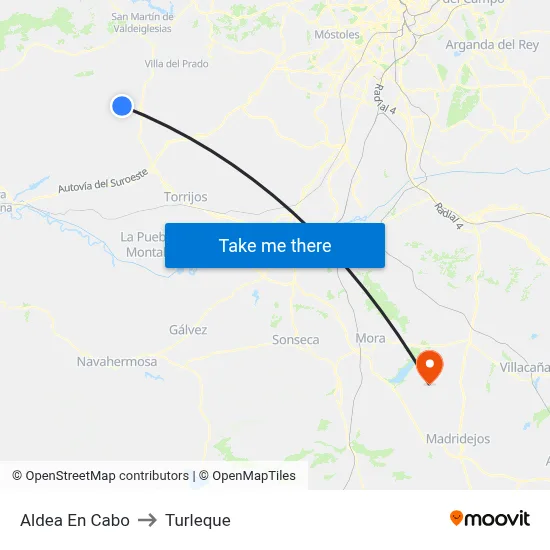 Aldea En Cabo to Turleque map