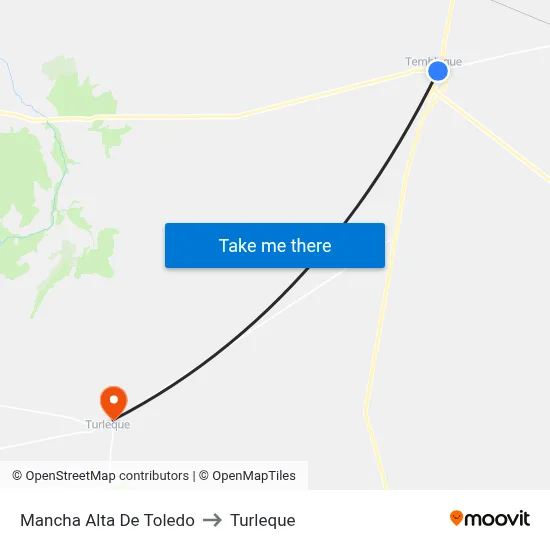 Mancha Alta De Toledo to Turleque map
