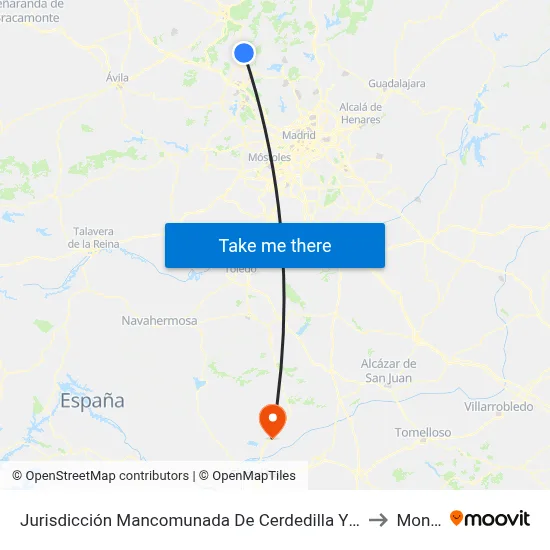 Jurisdicción Mancomunada De Cerdedilla Y Navacerrada to Montes map