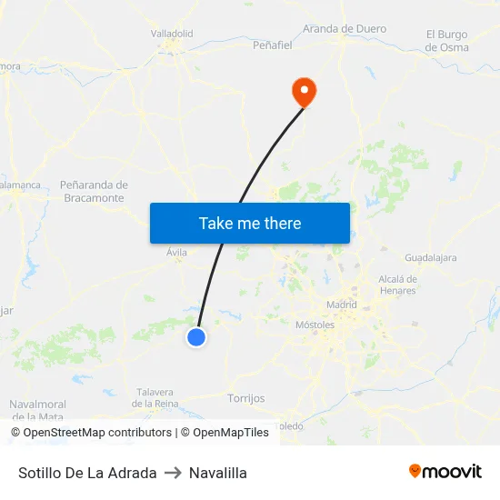 Sotillo De La Adrada to Navalilla map