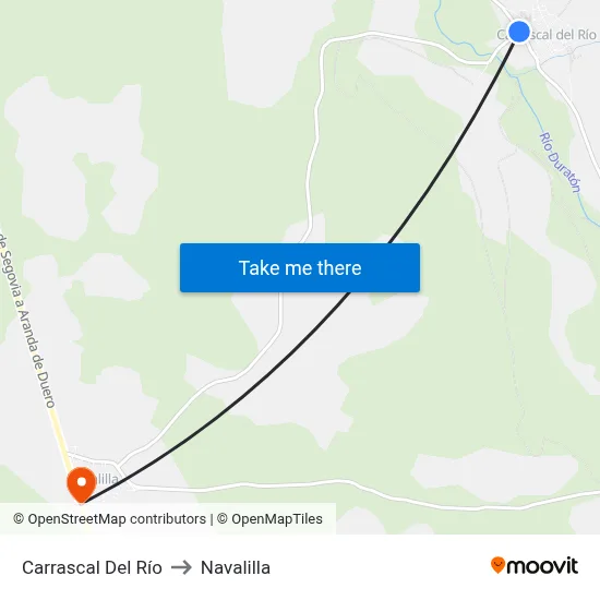 Carrascal Del Río to Navalilla map
