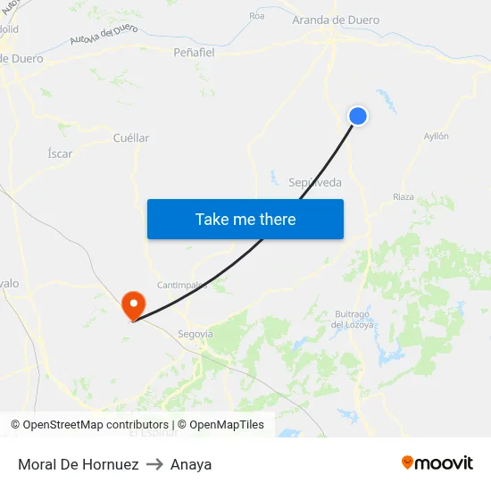 Moral De Hornuez to Anaya map