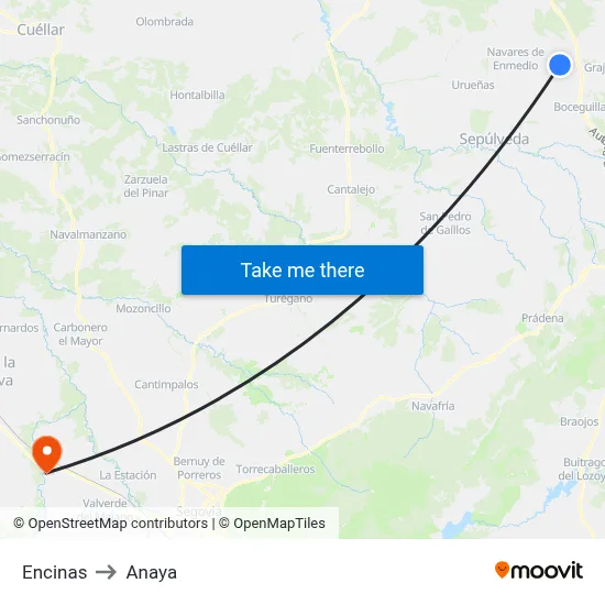 Encinas to Anaya map
