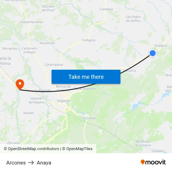 Arcones to Anaya map