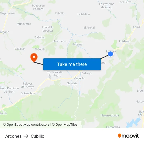 Arcones to Cubillo map