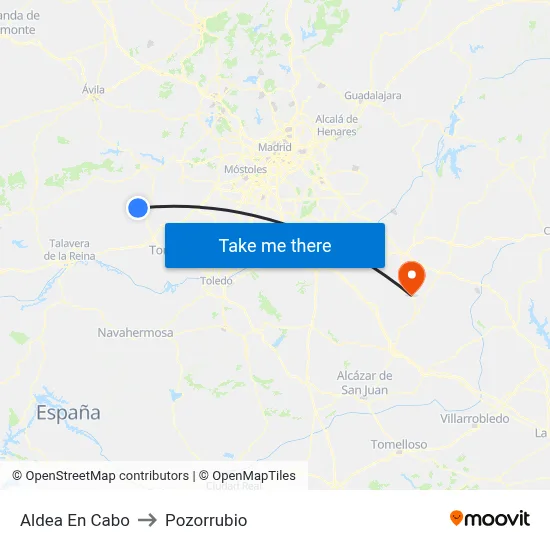 Aldea En Cabo to Pozorrubio map