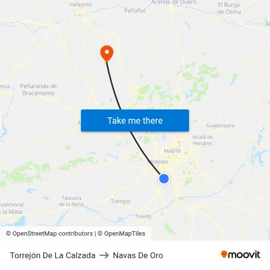 Torrejón De La Calzada to Navas De Oro map
