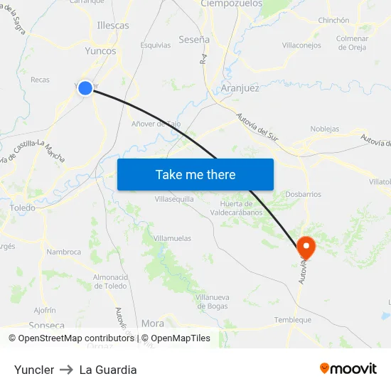 Yuncler to La Guardia map