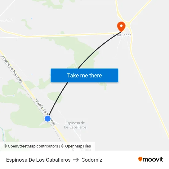 Espinosa De Los Caballeros to Codorniz map