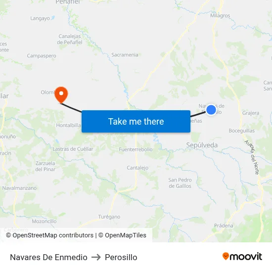 Navares De Enmedio to Perosillo map