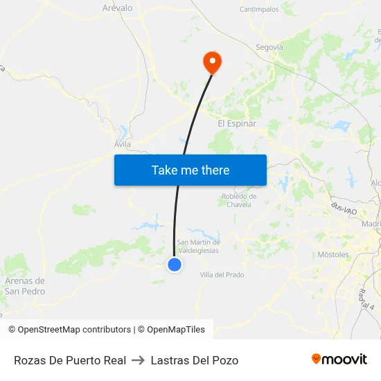 Rozas De Puerto Real to Lastras Del Pozo map