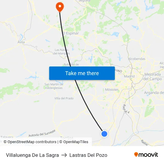 Villaluenga De La Sagra to Lastras Del Pozo map