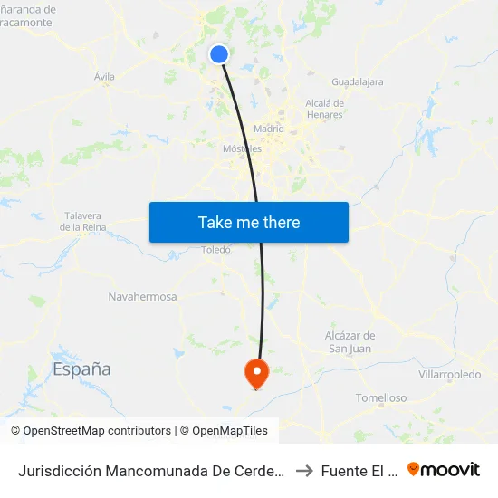 Jurisdicción Mancomunada De Cerdedilla Y Navacerrada to Fuente El Fresno map