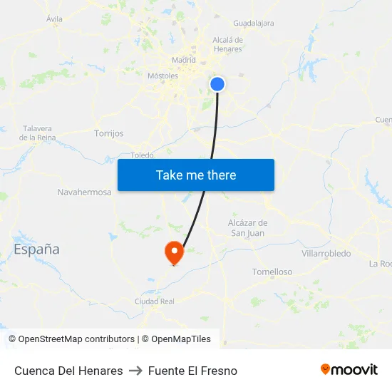 Cuenca Del Henares to Fuente El Fresno map