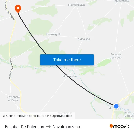 Escobar De Polendos to Navalmanzano map
